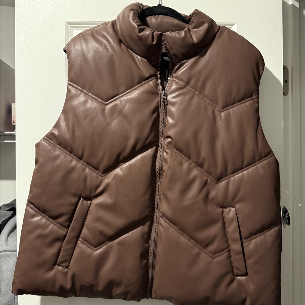 Ci Sono Tan Quilted Vest